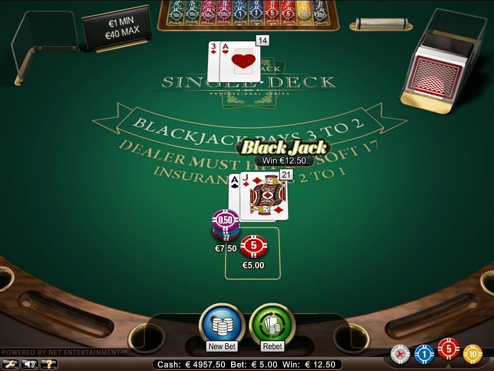 Singla deck blackjack