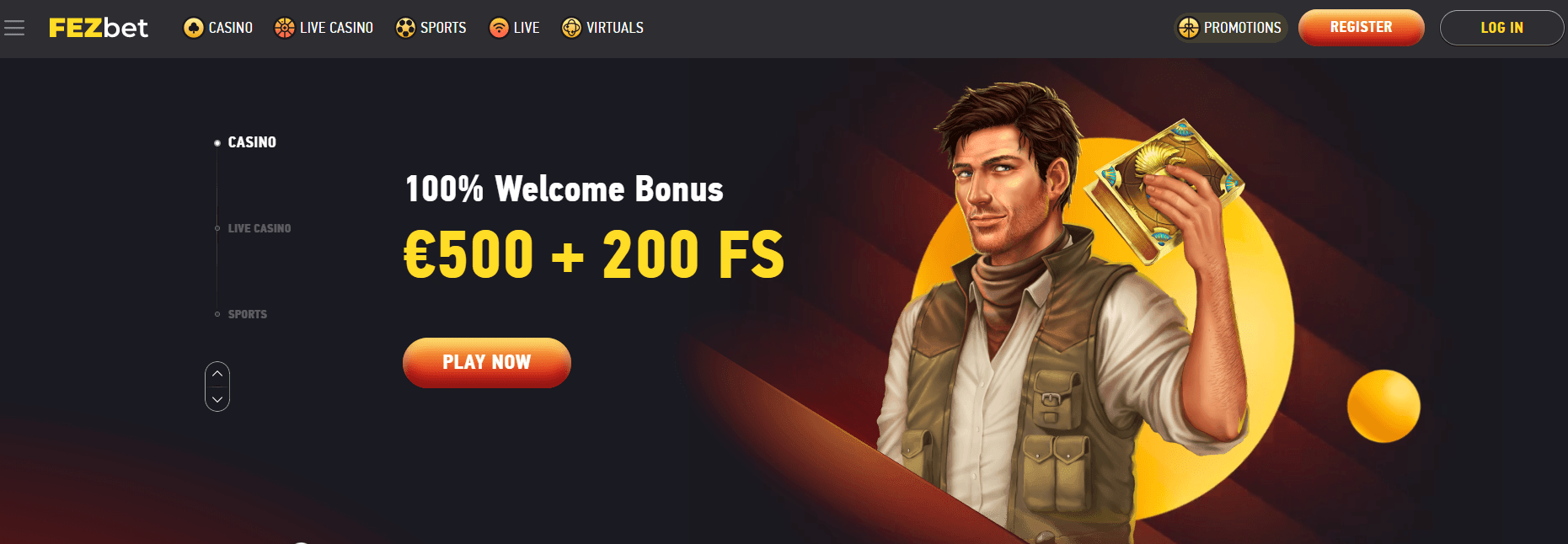 FEZbet Casino Kokemuksia 2025 & Bonus 100% / 500€ + 200ik