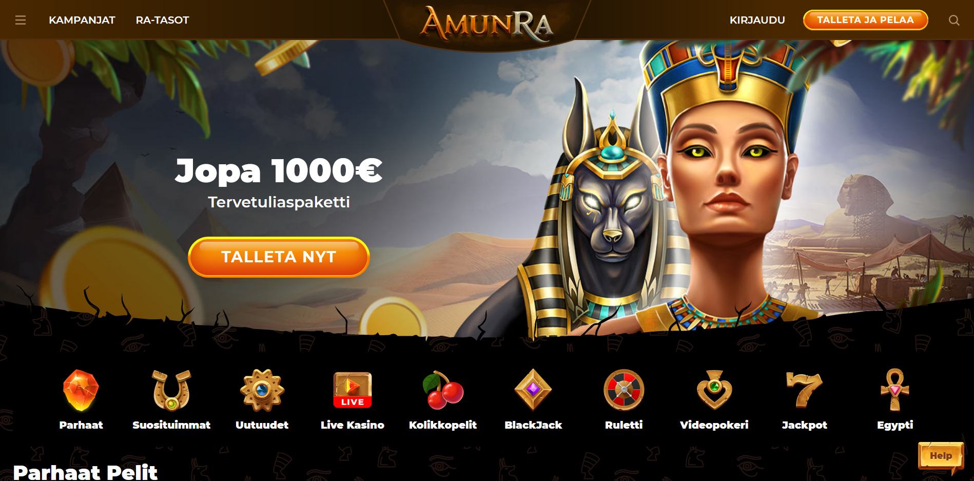 AmunRa Casino Kokemuksia 2023 & Bonus 100% / 300€ + 0ik