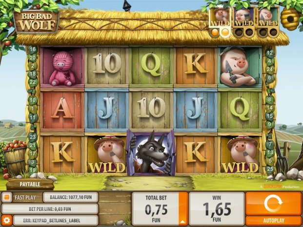 Pelaa Quickspinin Big Bad Wolf peliä CasinoEurolla
