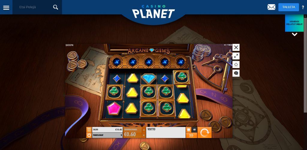Uutuuspeli Casino Planetilla