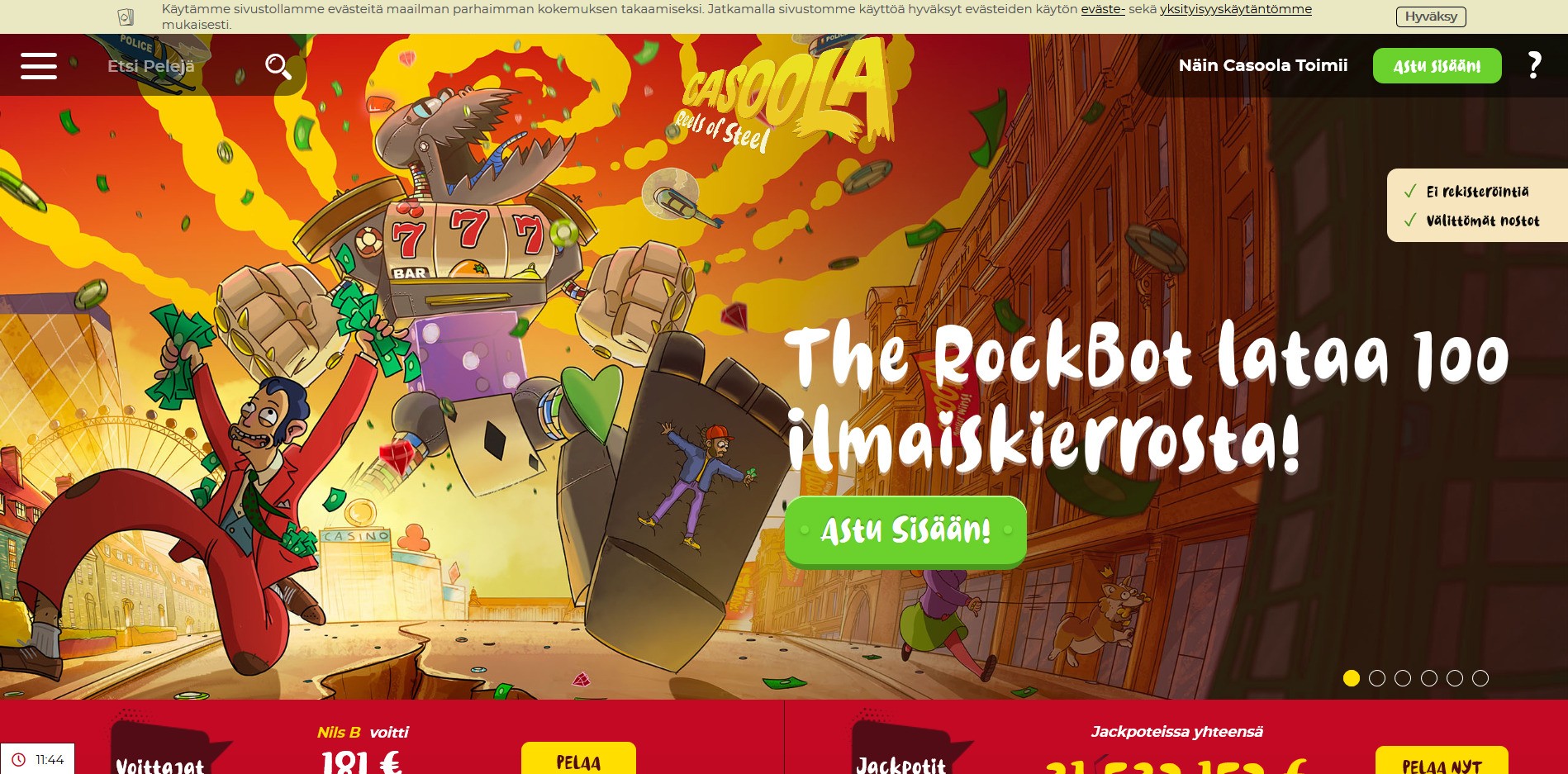 Casoola Casino Kokemuksia 2025 & Bonus 0% / 0€ + 100ik