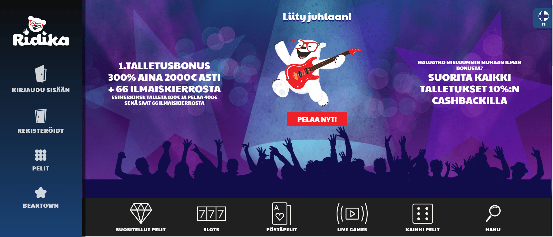 ridika casino bonus