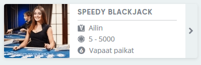 Speedy Blackjack